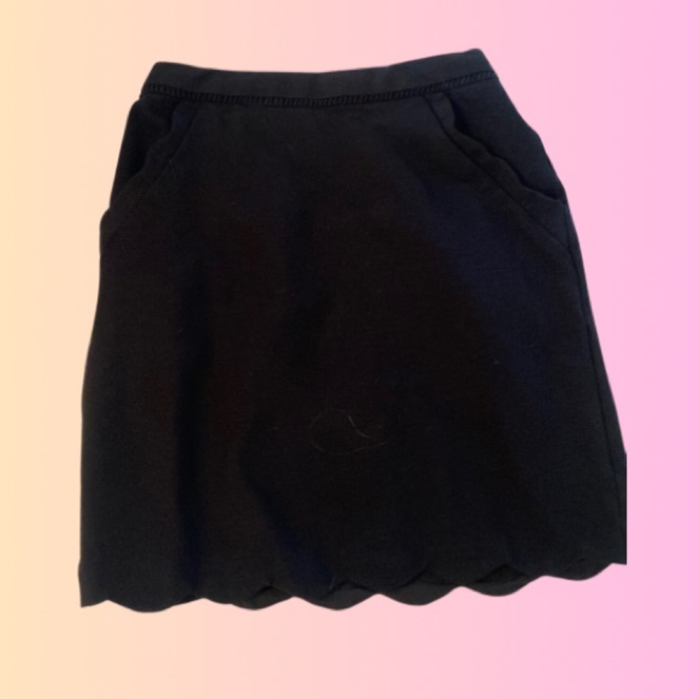 Scalloped Mini Skirt Skies Are Blue